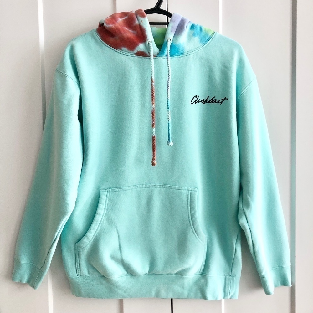 Clickbait,‎ David Dobrik, Fanjoy, Hoodie, Tie Dye, Pullover, Size Med, Unisex